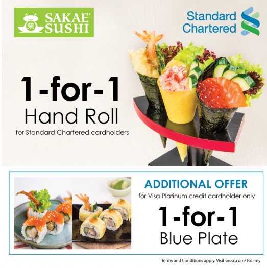 Sakae Sushi Standard Chartered Promotion