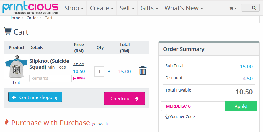 printcious 30% off