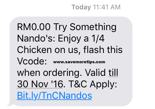 nandos-sms